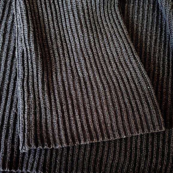 INTERMIX Black Ribbed Knit Sweater - Picture 7 of 9